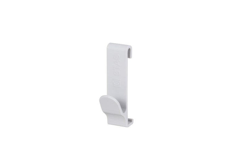 STAS papergrip フックが3 kgまで耐え、白色でシンプルな見た目。